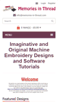 Mobile Screenshot of memories-in-thread.com