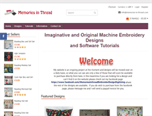Tablet Screenshot of memories-in-thread.com